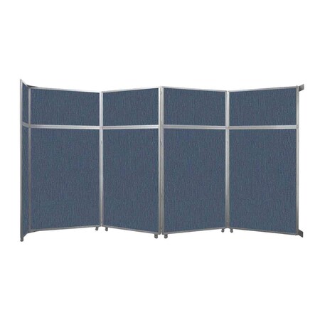 Versare Operable Wall Folding Room Divider 15'7" x 8'5-1/4" Ocean Fabric 1070415